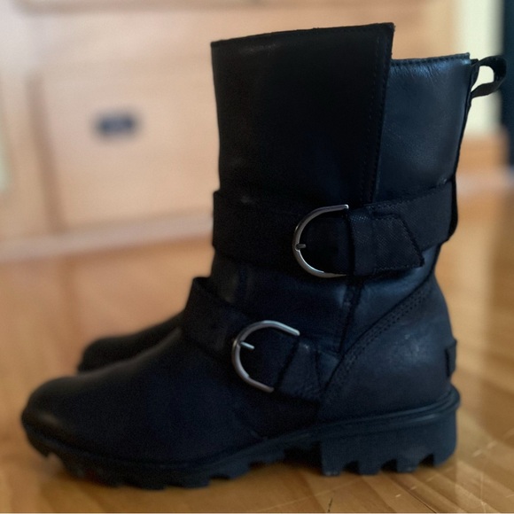SOREL Lennox Moto Cozy Boot in Black - Picture 1 of 6